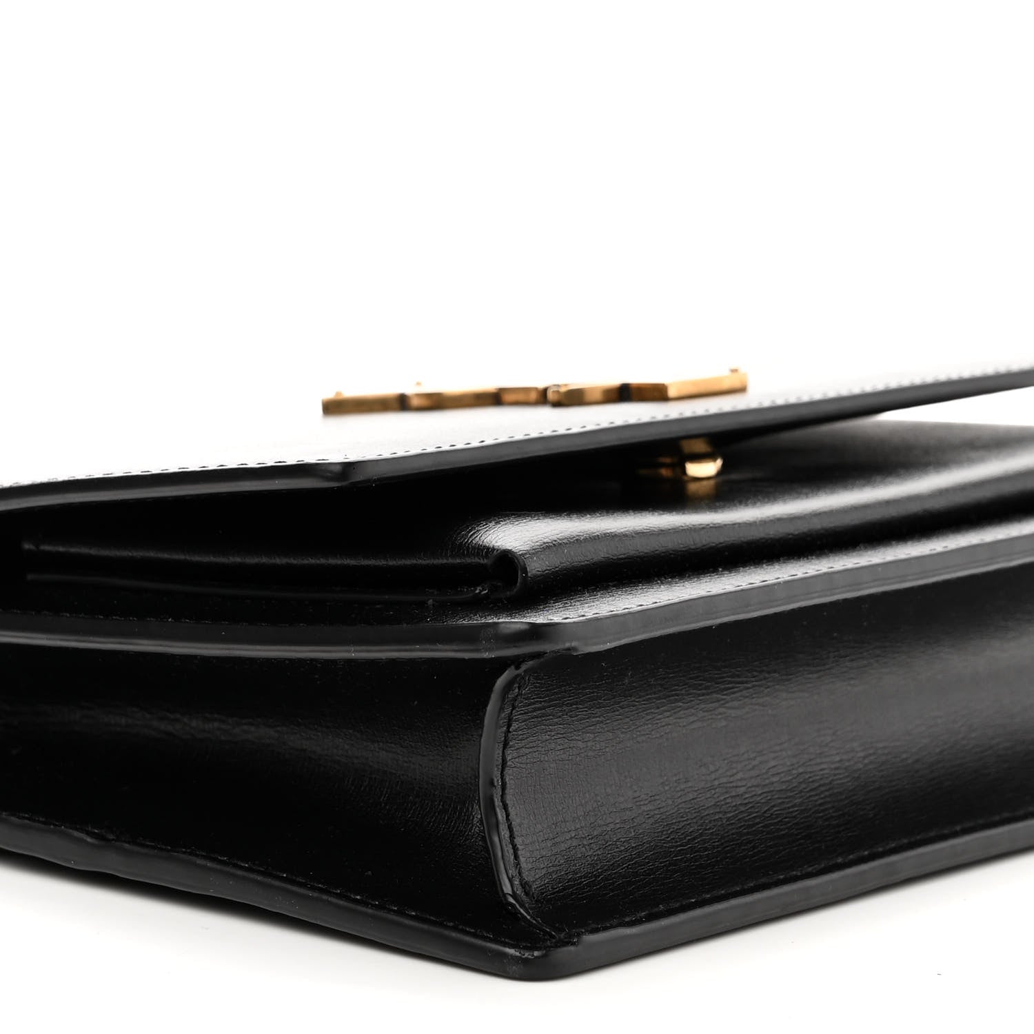 Saint Laurent Calfskin Monogram Sunset Chain Wallet Black 8 of 9