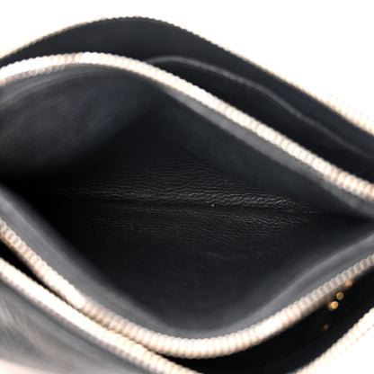 Prada Vitello Phenix Double Zip Crossbody Bag Black 5 of 10