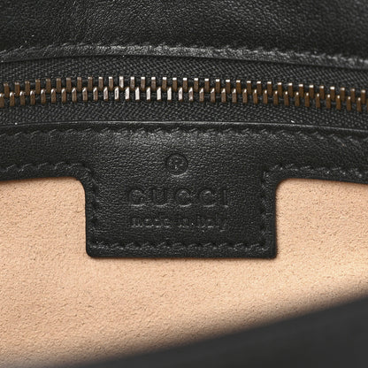 Gucci Calfskin Matelasse Small GG Marmont Shoulder Bag Black 6 of 11