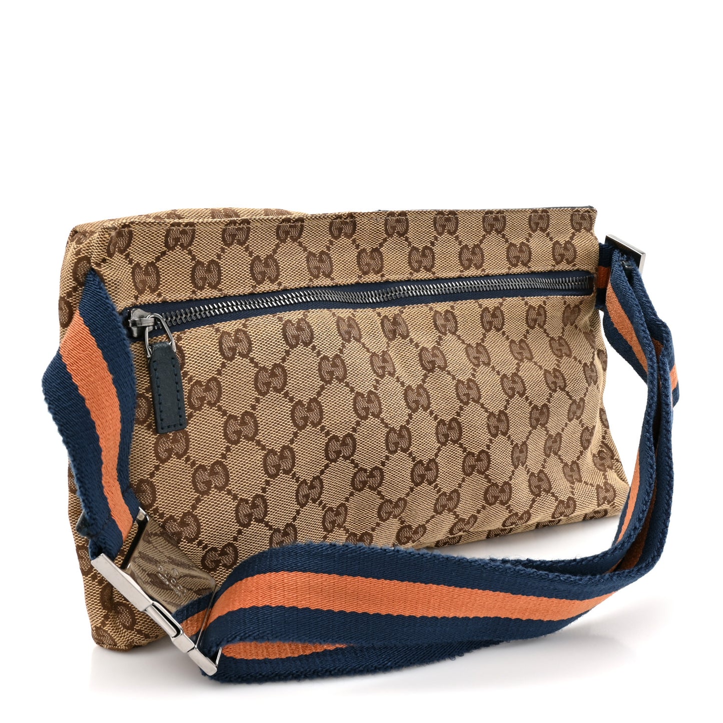 Monogram Web Belt Bag Navy