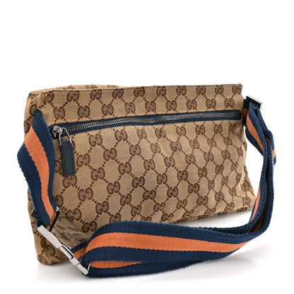 Gucci Monogram Web Belt Bag Navy 3 of 11