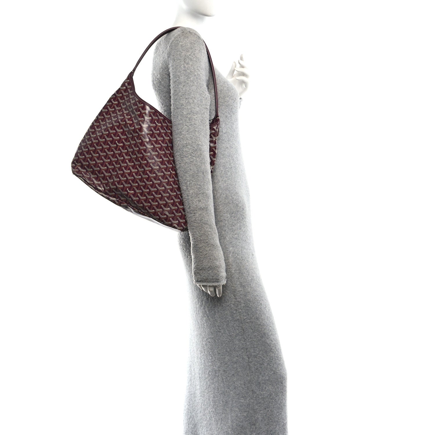 Goyard Goyardine Boheme Hobo Burgundy 2 of 11