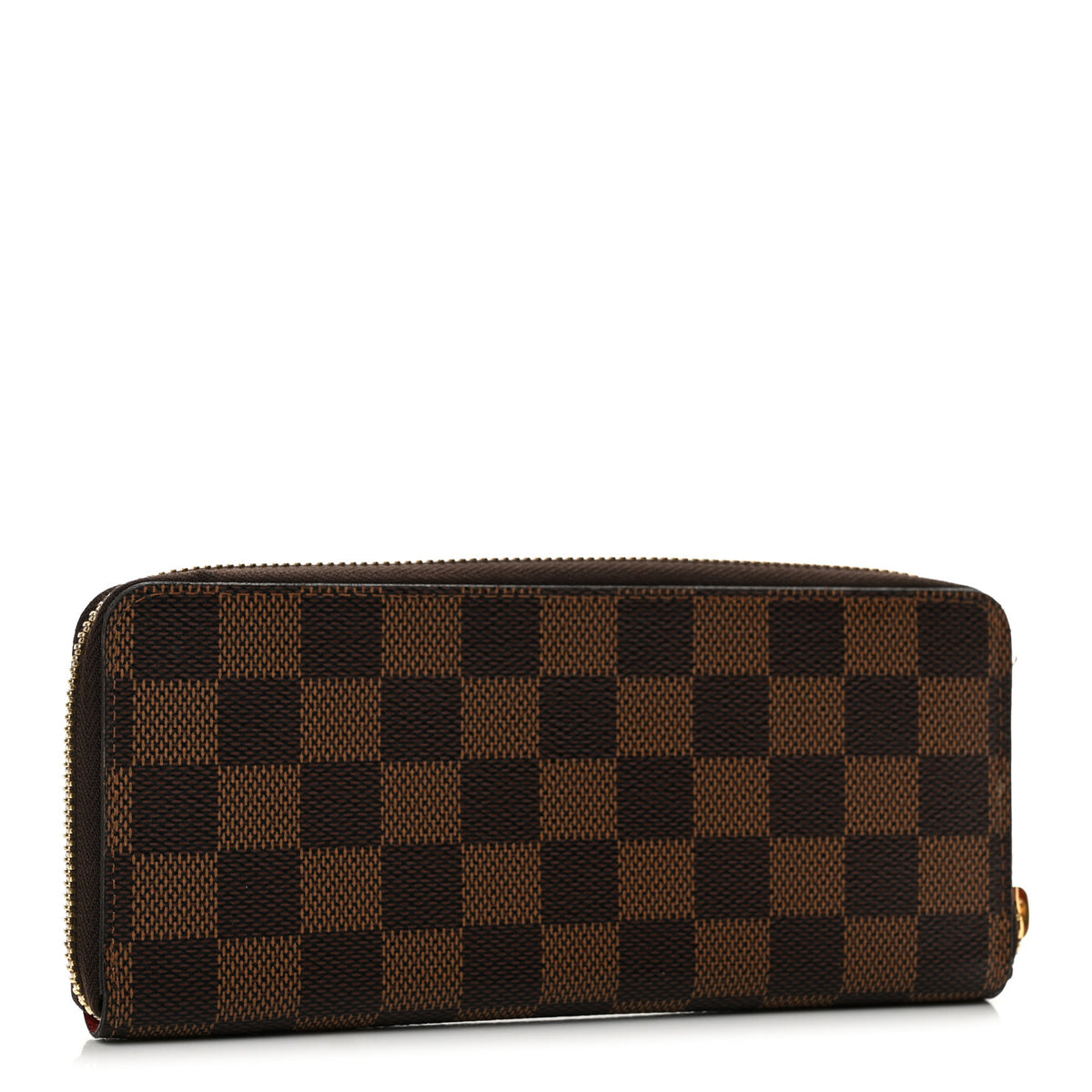 Damier Ebene Clemence Wallet Cherry