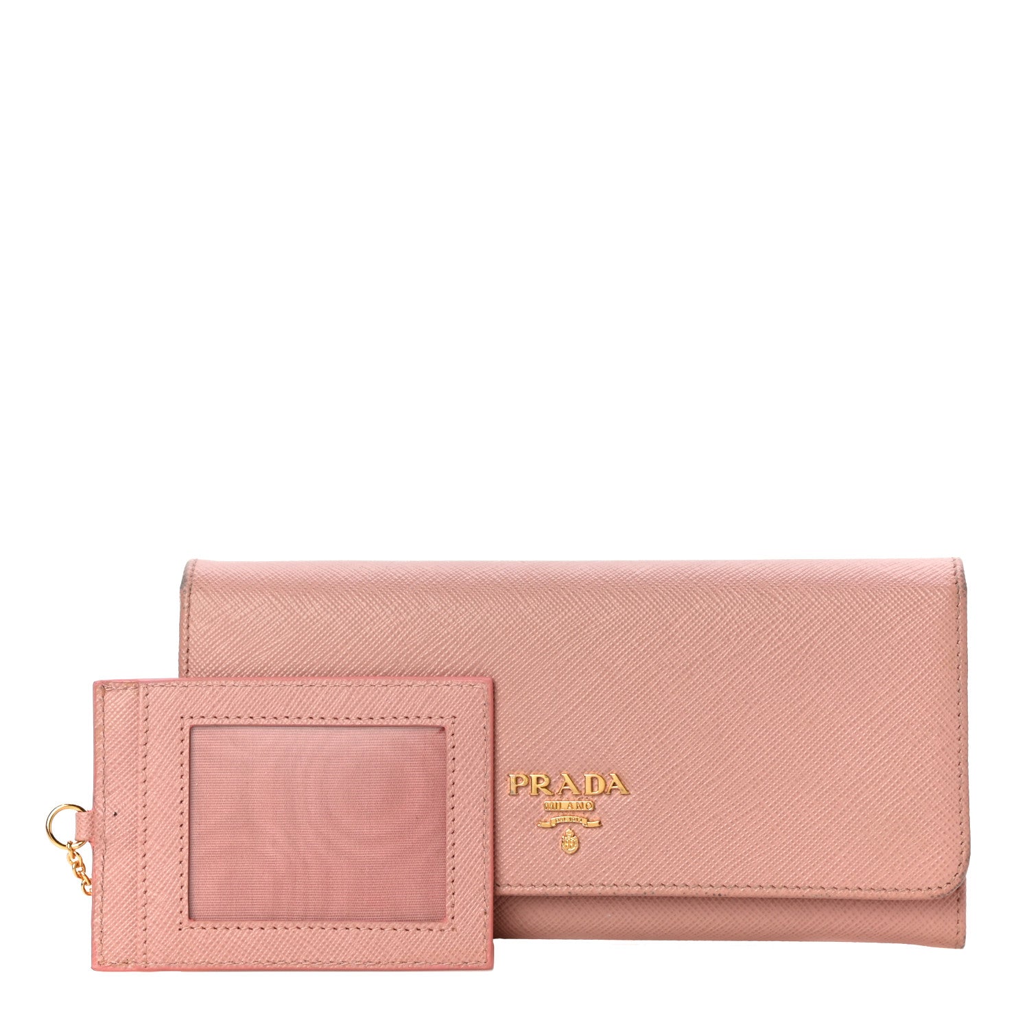 Prada Saffiano Metal Continental Flap Wallet Orchidea 1 of 18