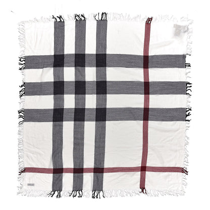 Burberry Merino Wool House Check Scarf Ivory 1 of 5