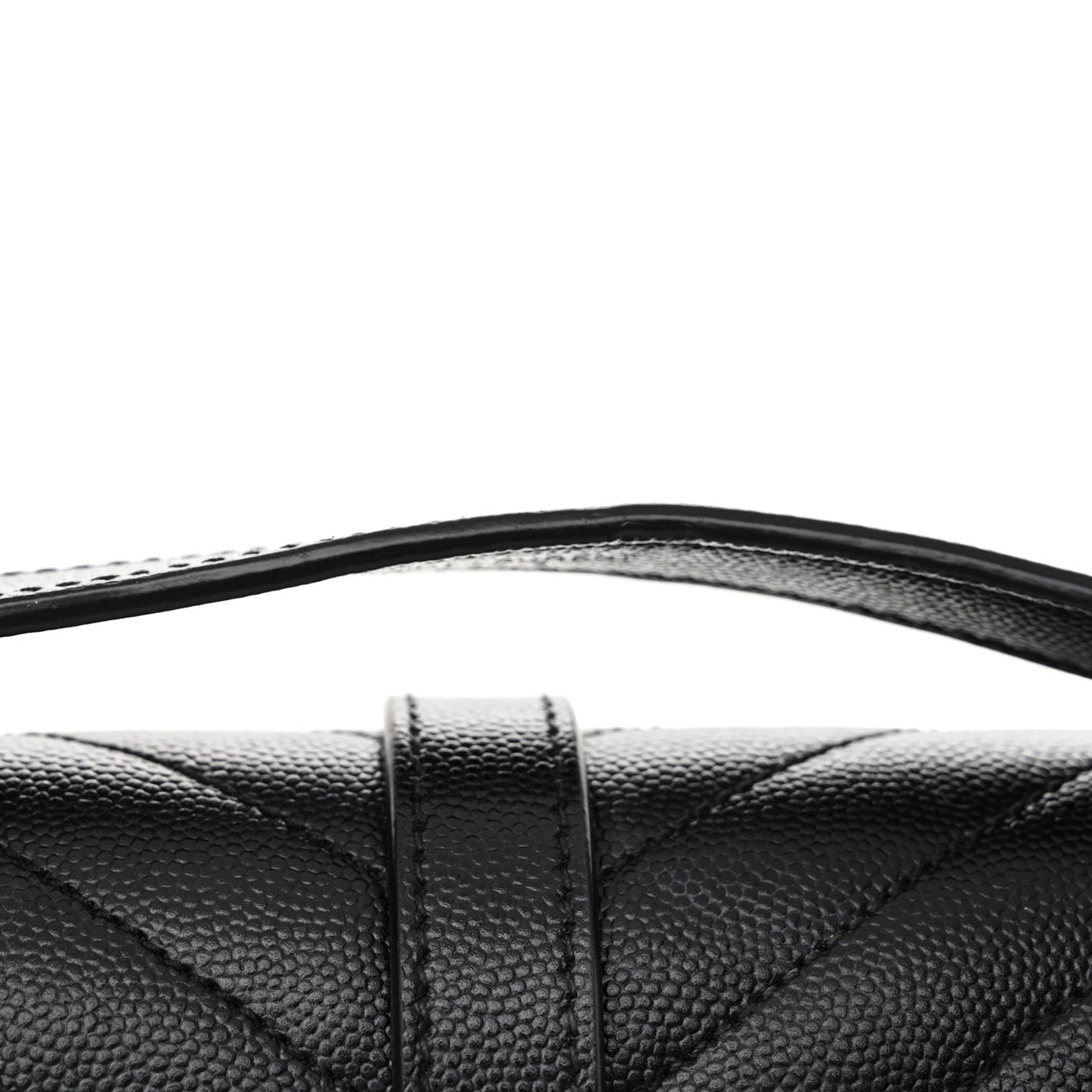 Grain De Poudre Textured Mixed Matelasse Triquilt Medium Monogram Satchel Black
