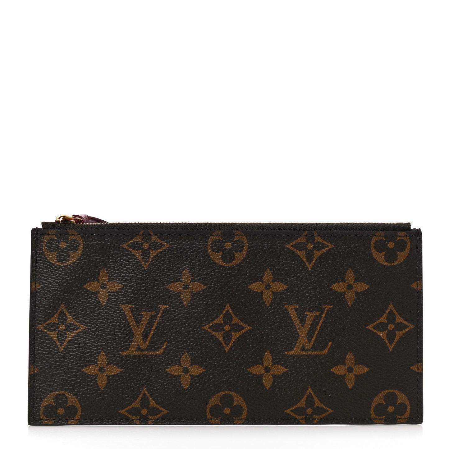Monogram Felicie Chain Wallet Zippered Insert Fuchsia