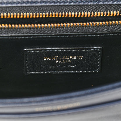Saint Laurent Denim Matelasse Amalia Chain Shoulder Bag Blue 8 of 8