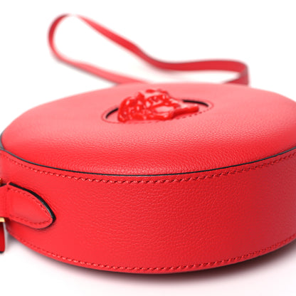 Versace Calfskin La Medusa Round Camera Bag Red 8 of 9