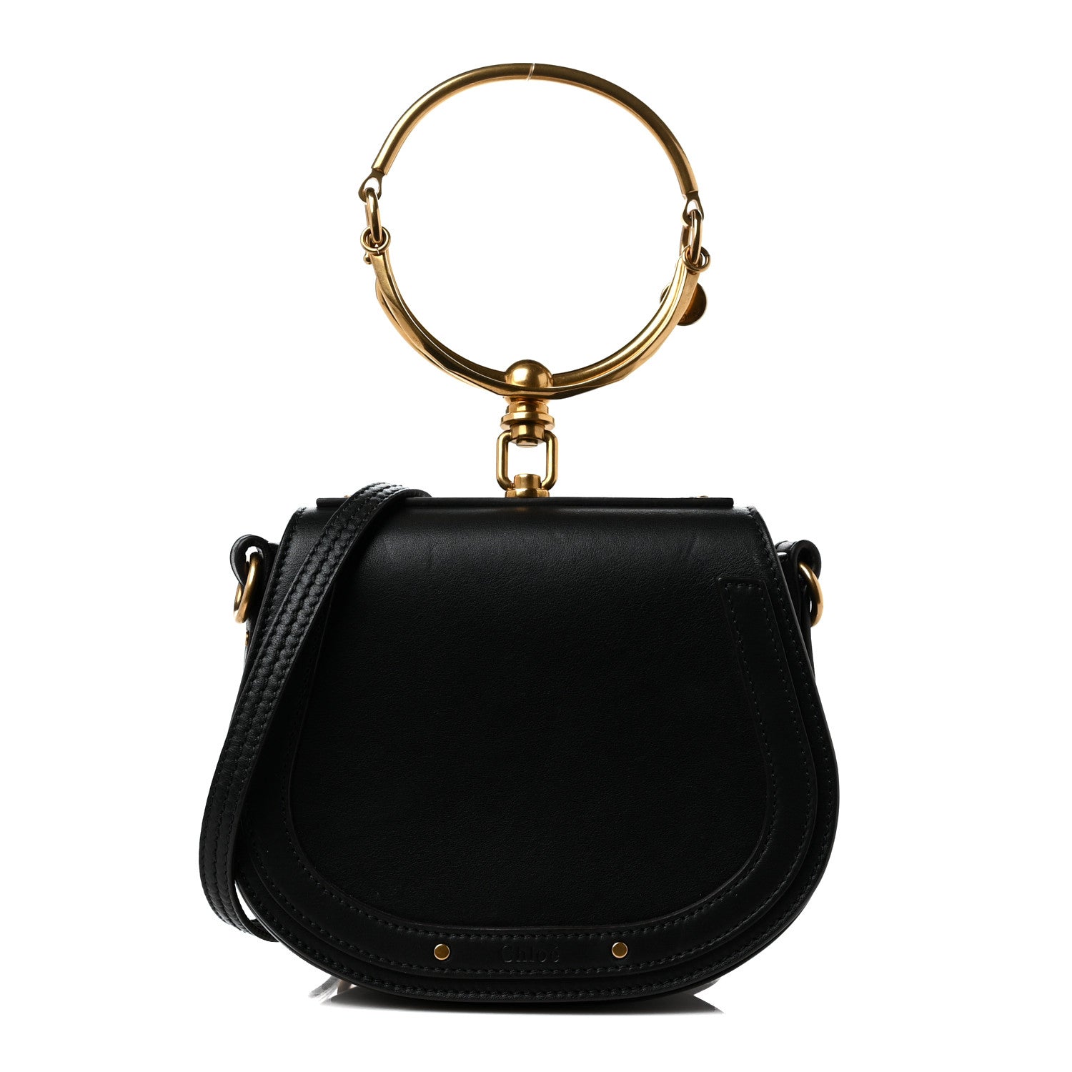Chloe Calfskin Small Nile Bracelet Bag Black 1 of 10