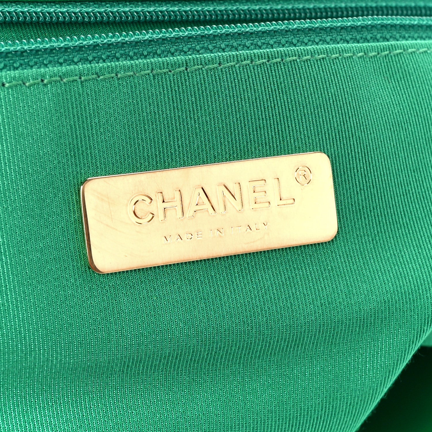 Chanel Lambskin Quilted Maxi Chanel 19 Flap Green 6 of 10