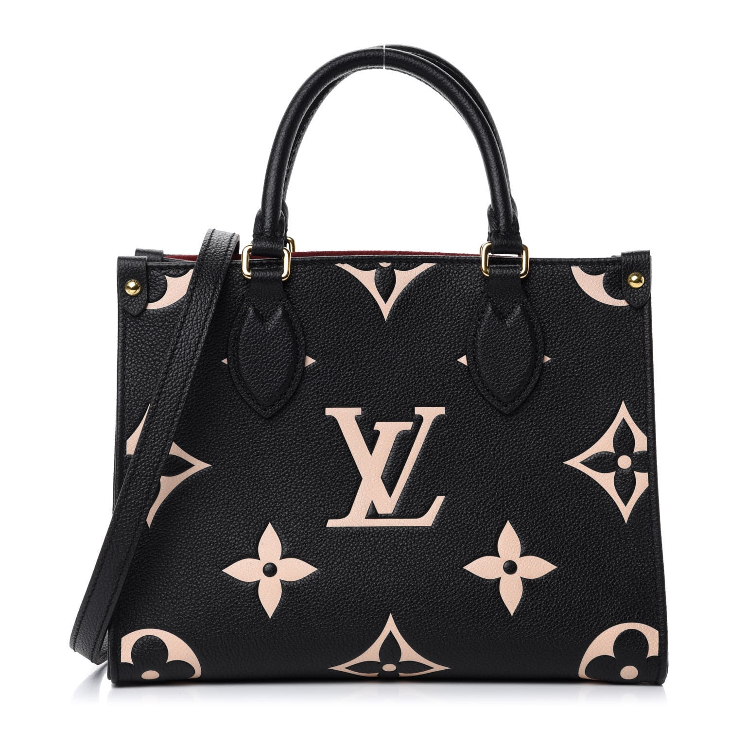 Louis Vuitton Empreinte Monogram Giant Onthego PM Black Beige 1 of 11