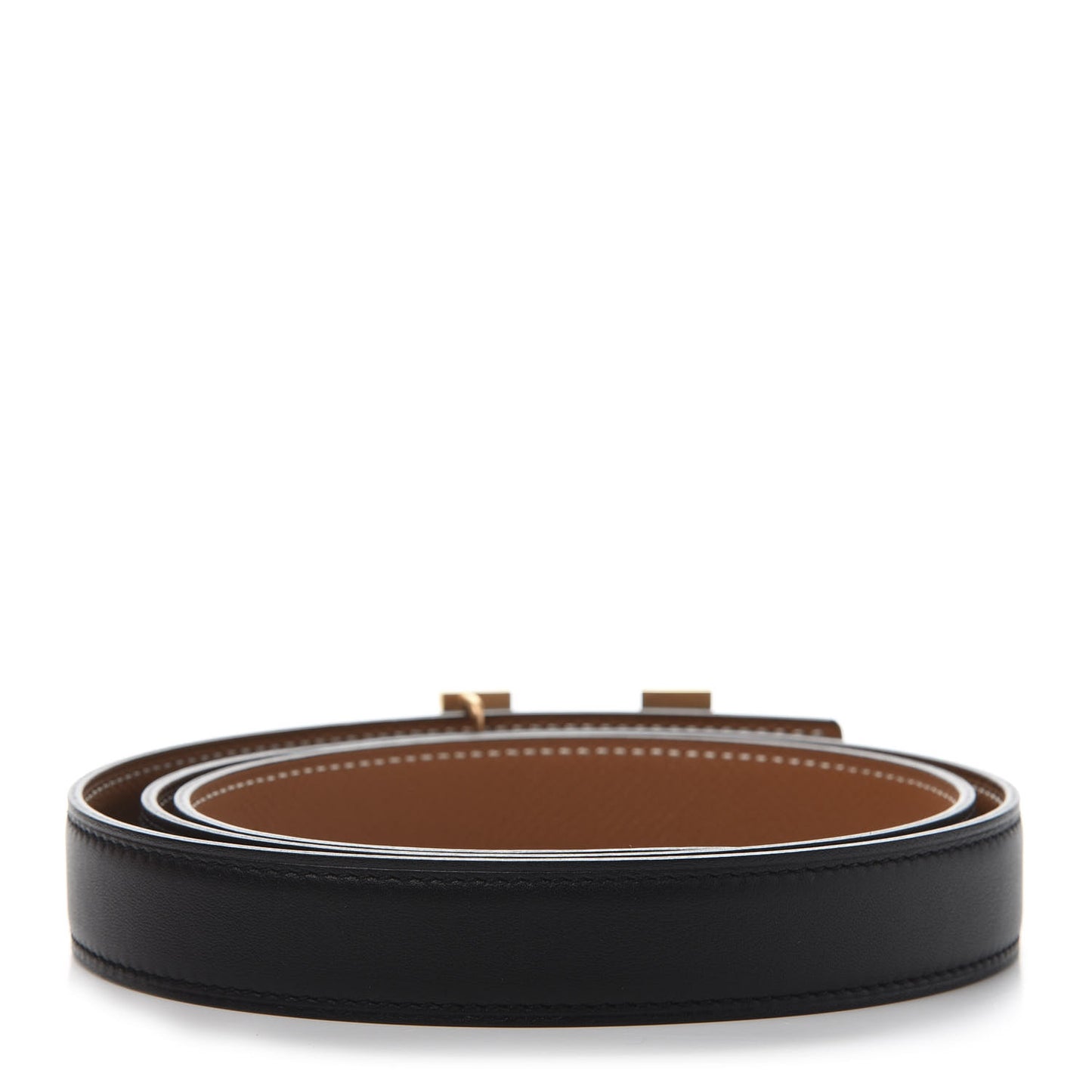 Swift Epsom 24mm Constance H Belt 95 Black Gold