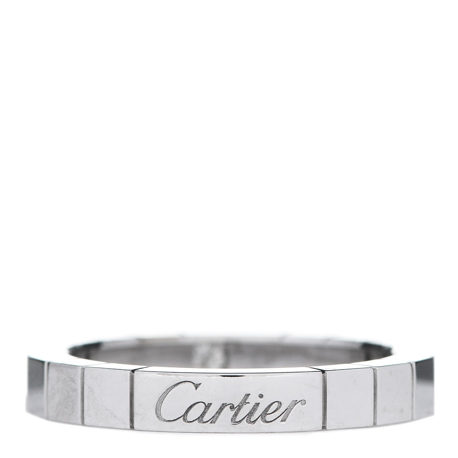 Cartier 18K White Gold Diamond Lanieres Ring 53 6.5 3 of 4