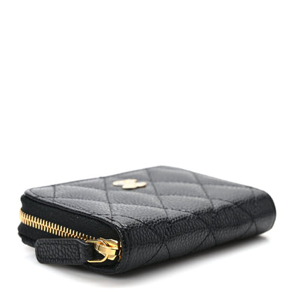 Chanel Caviar Quilted Zip Coin Purse Black 4 of 8