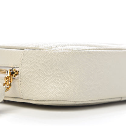 Saint Laurent Grain De Poudre Matelasse Monogram Mini Lou Camera Bag Crema Soft 7 of 11