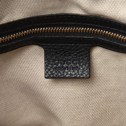 Gucci Pebbled Calfskin Medium Soho Chain Shoulder Bag Black 6 of 8