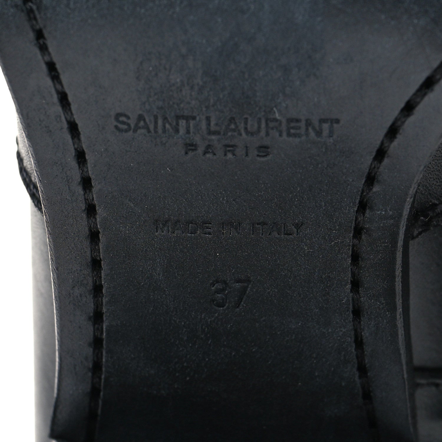 Saint Laurent Calfskin Kate 60 Western Knee High Boots 37 Black 7 of 7