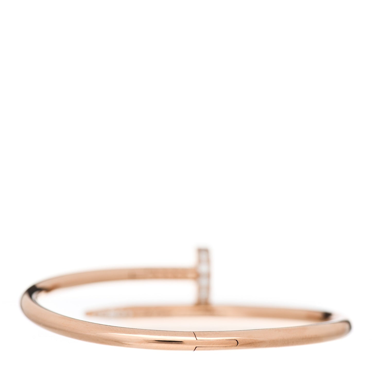 18K Pink Gold Diamond Juste Un Clou Bracelet 15