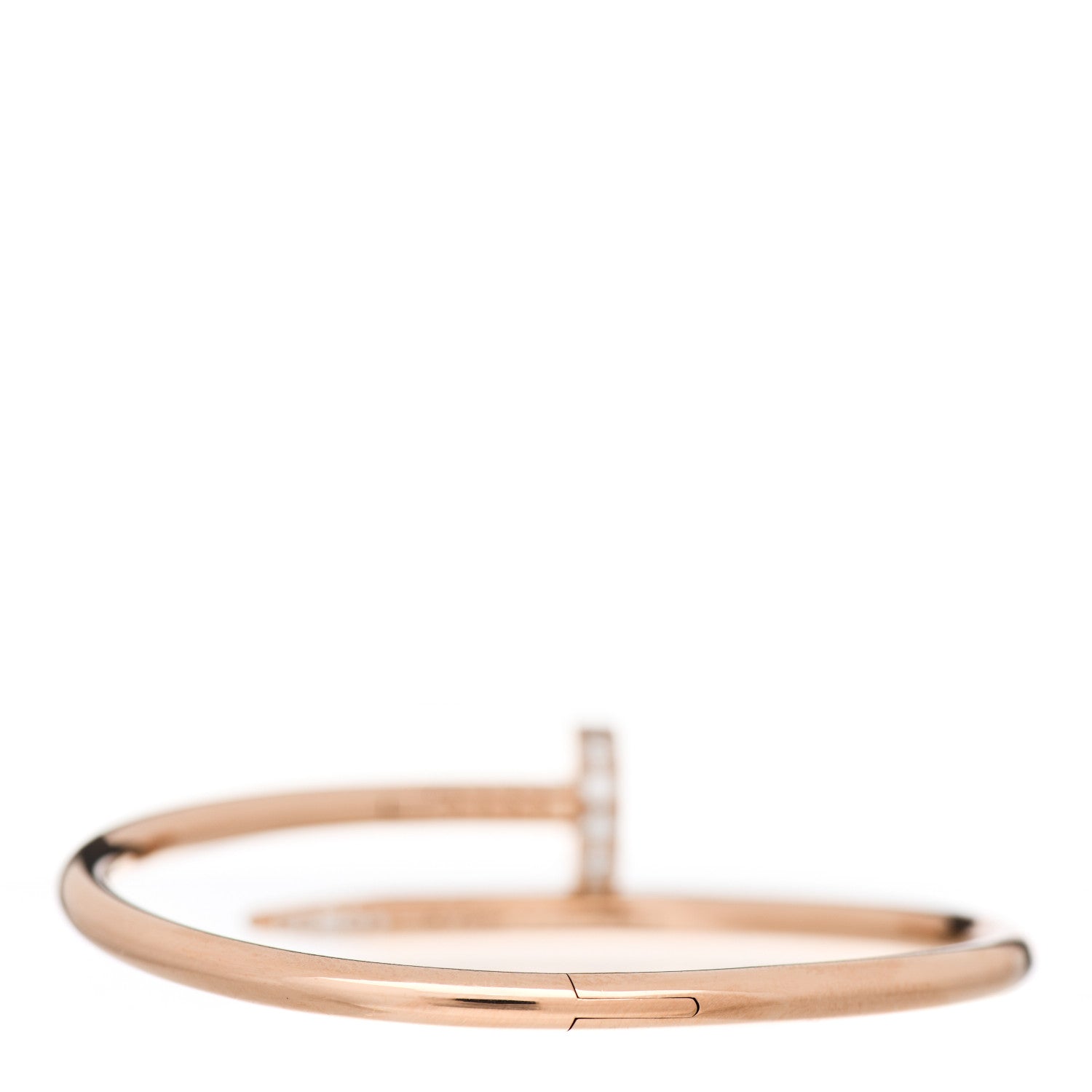 Cartier 18K Pink Gold Diamond Juste Un Clou Bracelet 15 2 of 4