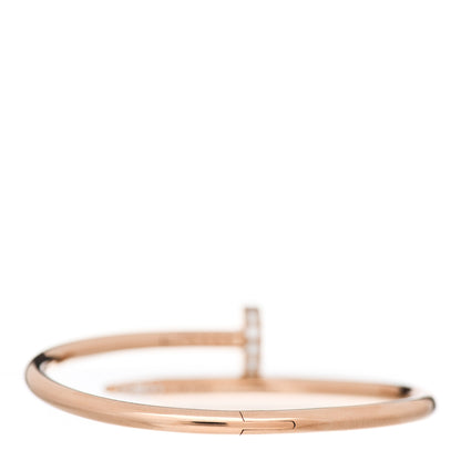 Cartier 18K Pink Gold Diamond Juste Un Clou Bracelet 15 2 of 4