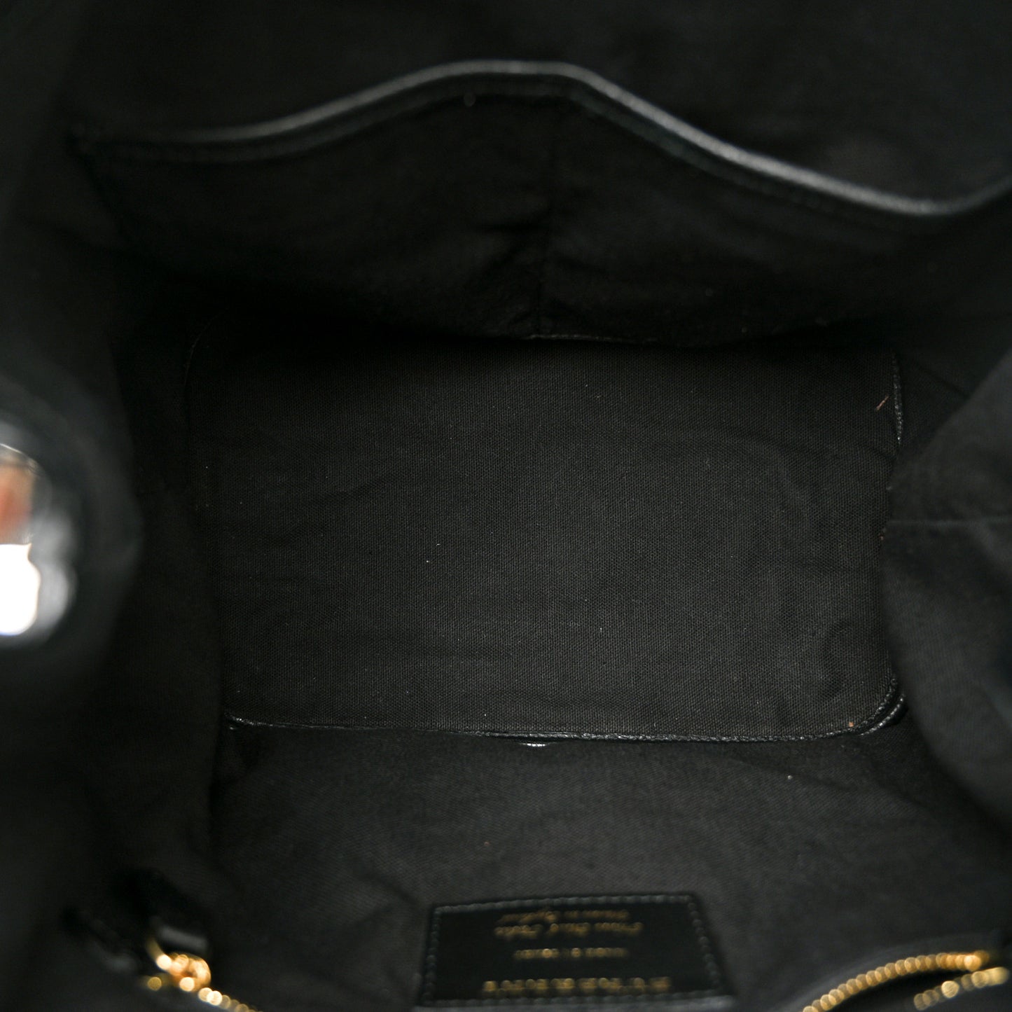 Grainy Calfskin House Check Medium Sycamore Hobo Black