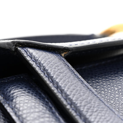 Christian Dior Grained Calfskin Mini Saddle Bag Navy 11 of 16