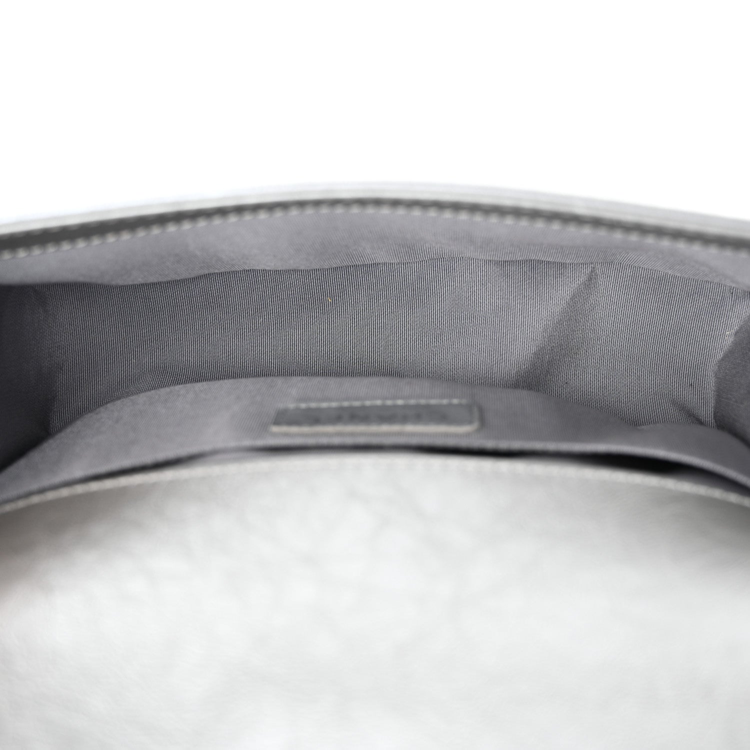 Chanel Metallic Aged Calfskin Quilted Medium Top Handle Boy Flap Silver 5 of 11