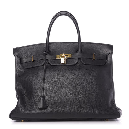 Hermes Togo Birkin 40 Black 1 of 9