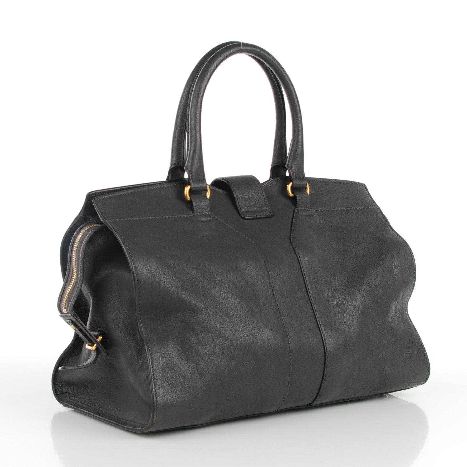 Saint Laurent Sheepskin Medium Cabas ChYc Grey 3 of 8