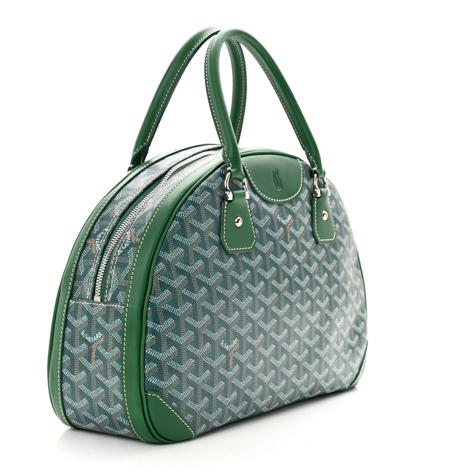 Goyard Goyardine Saint Jeanne MM Bowler Green 3 of 9