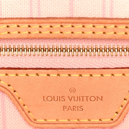 Louis Vuitton Damier Azur Neo Neverfull MM Rose Ballerine 7 of 15