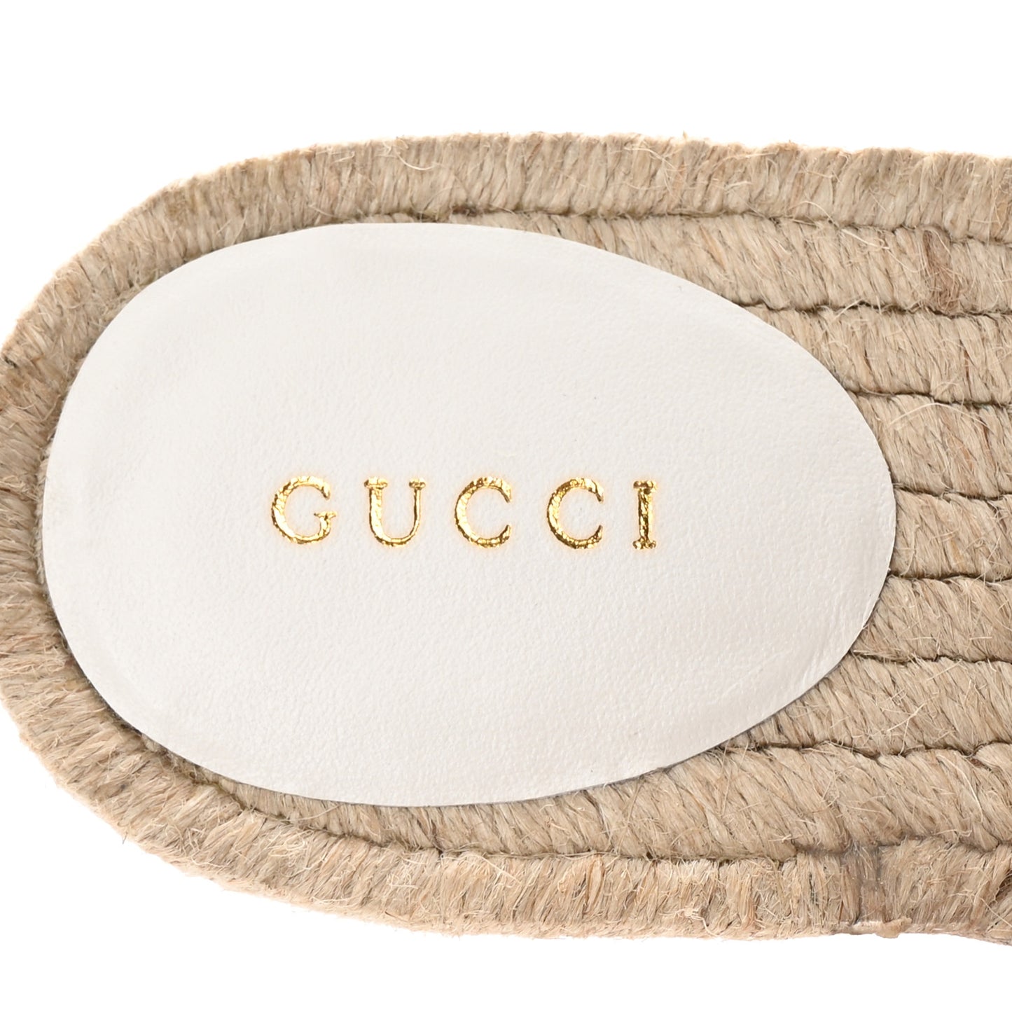 Nappa Matelasse GG Marmont Espadrille Slippers 40 Great White
