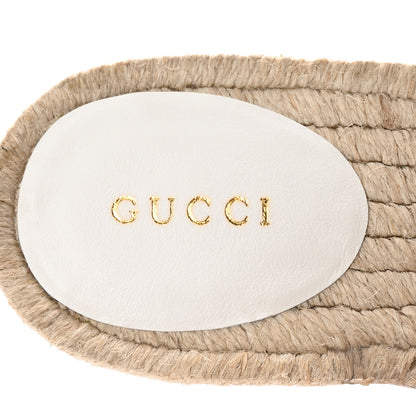 Gucci Nappa Matelasse GG Marmont Espadrille Slippers 40 Great White 8 of 10