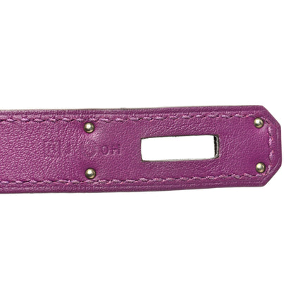 Hermes Veau Swift Mini Sac Berline Anemone Bleu Electrique 7 of 10