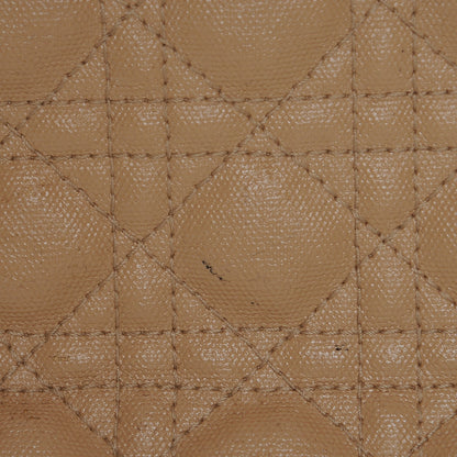 Christian Dior Coated Canvas Cannage Small Panarea Tote Beige 9 of 18