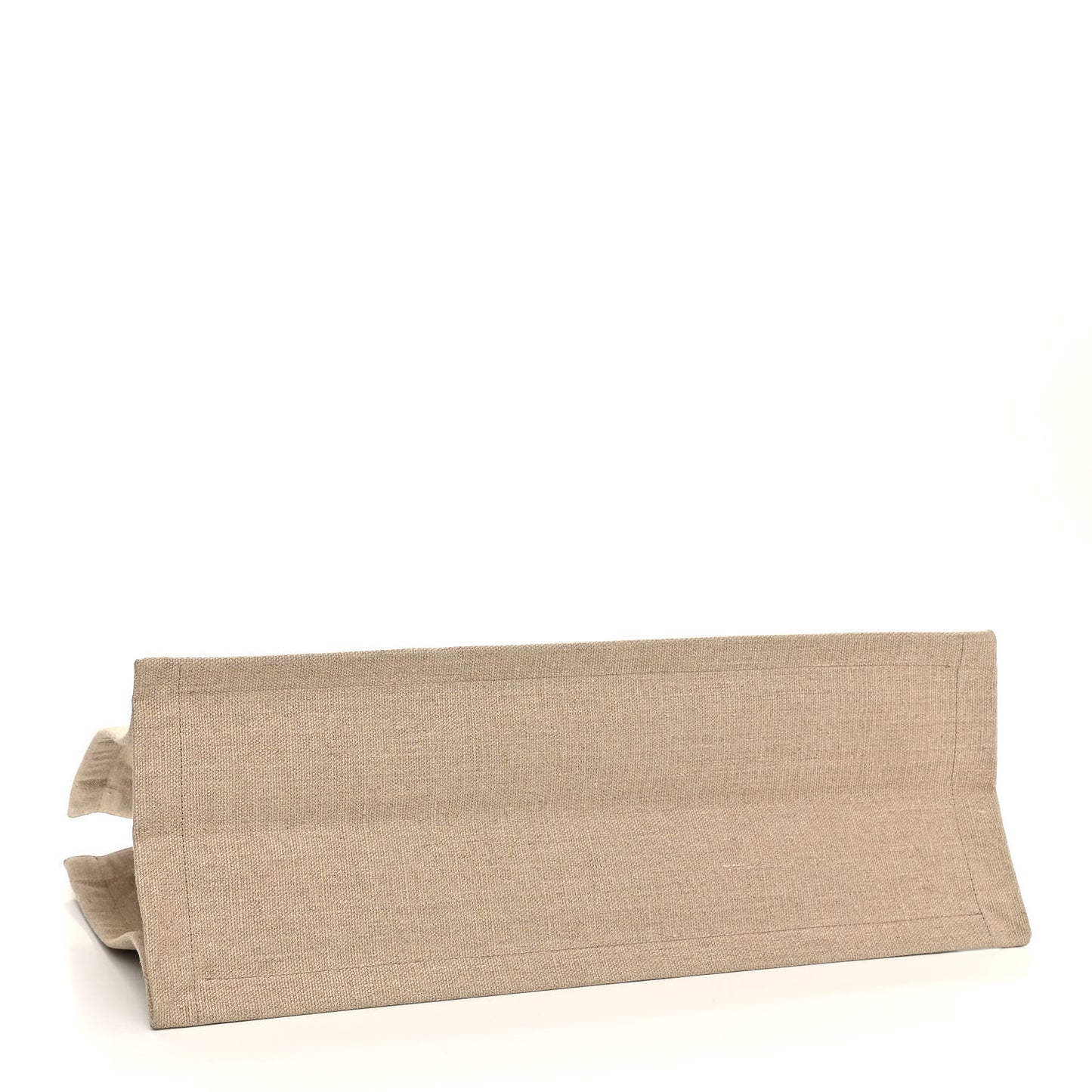 Linen Calfskin Rive Gauche Tote Optic White