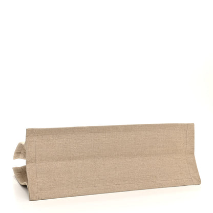 Saint Laurent Linen Calfskin Rive Gauche Tote Optic White 4 of 10