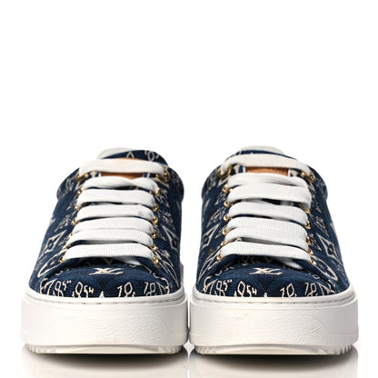 Louis Vuitton Jacquard Since 1854 Time Out Sneakers 35.5 Blue 2 of 7