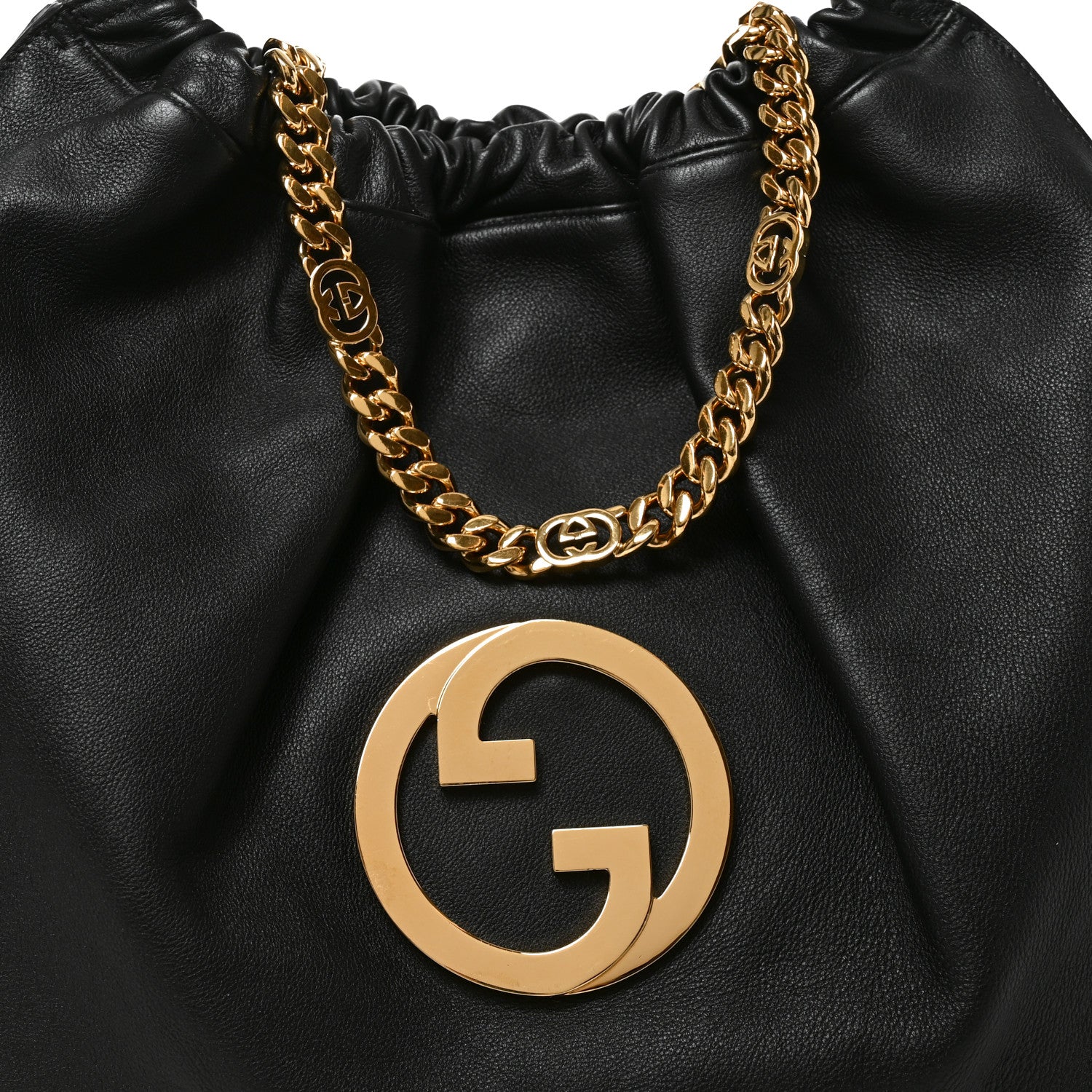 Gucci Calfskin Large Blondie Tote  Black 8 of 10
