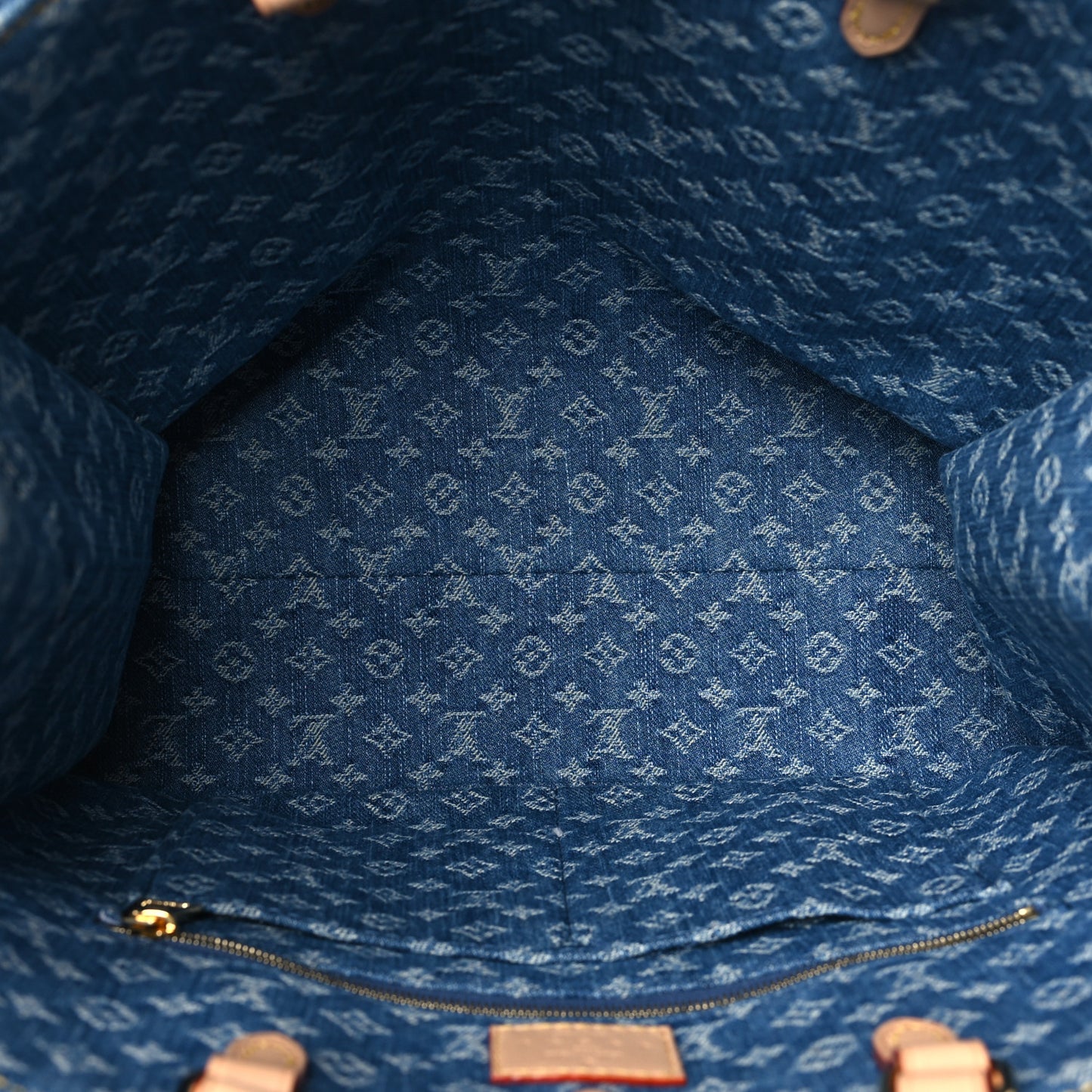 Monogram Denim Onthego MM Blue