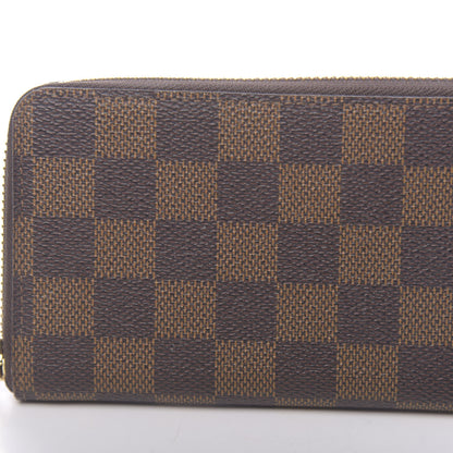 Louis Vuitton Damier Ebene Clemence Wallet Rose Ballerine 7 of 8