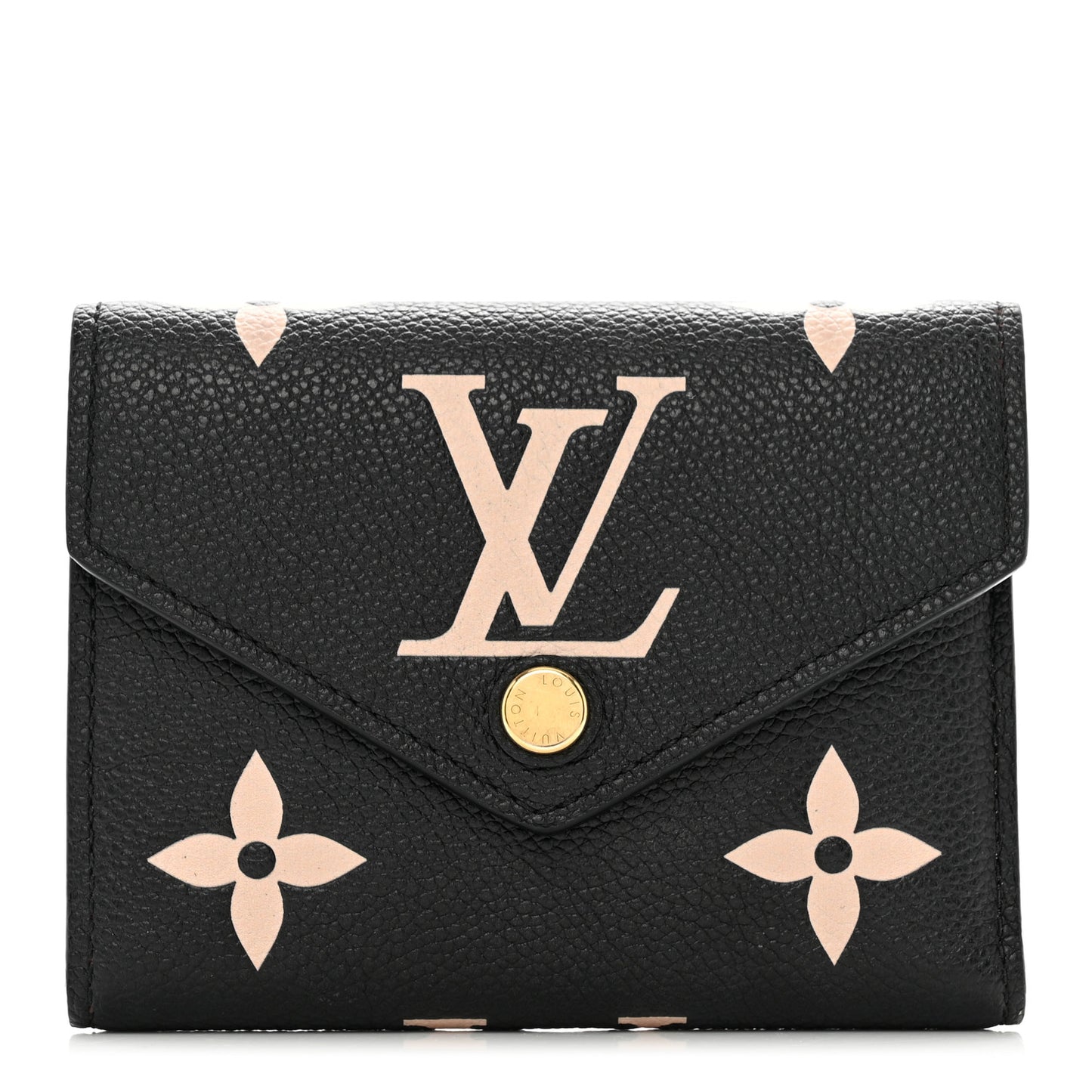 Empreinte Monogram Giant Victorine Wallet Black Beige