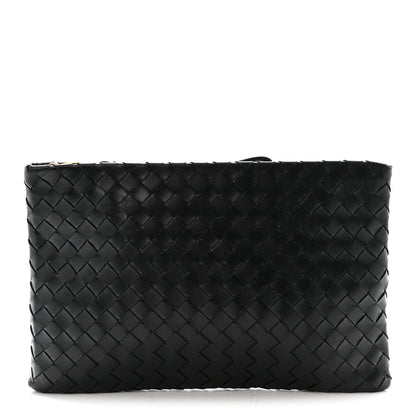 Bottega Veneta Nappa Intrecciato Large Flat Pouch Black 1 of 6