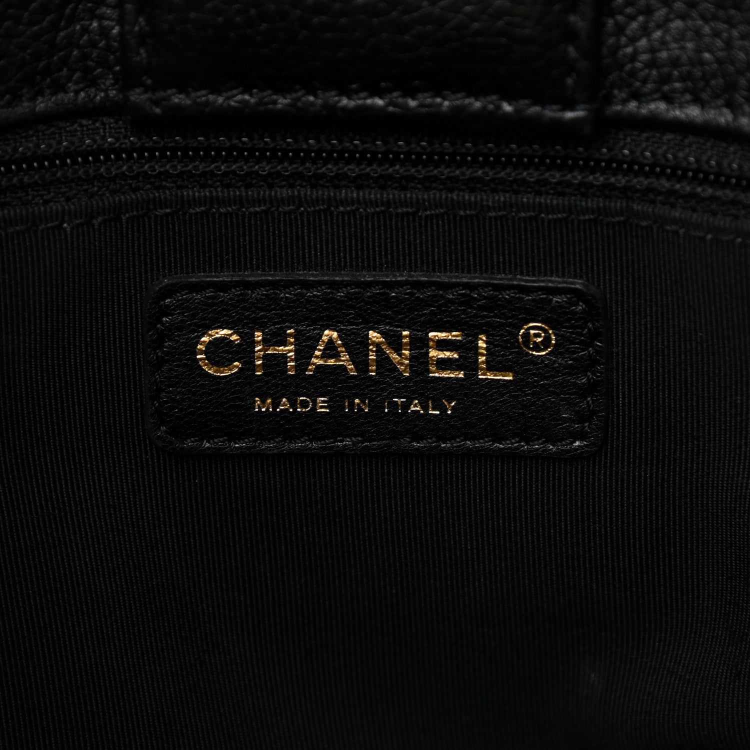 Chanel Calfskin Cerf Executive Shopper Tote Black 6 of 12