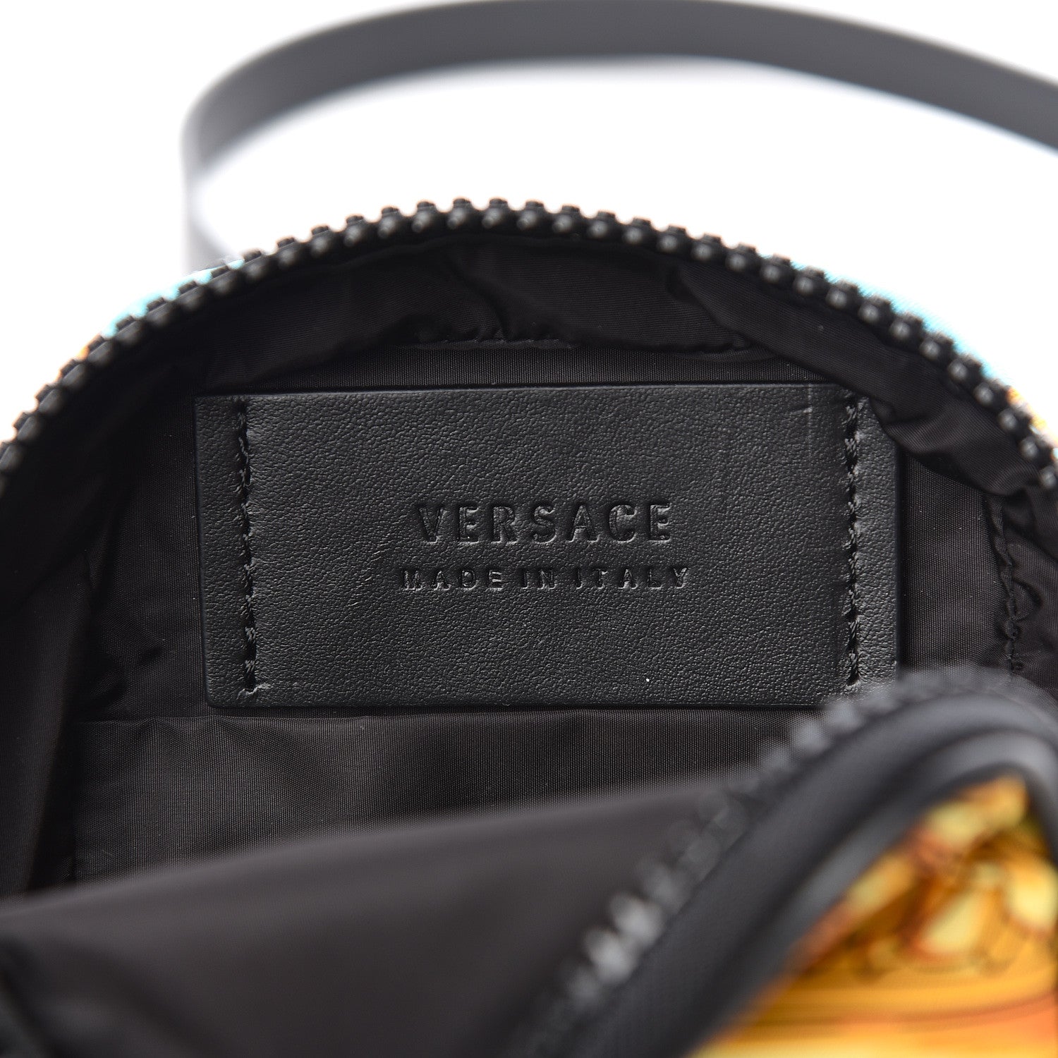 Versace Nylon Baroque Print Small Crossbody Bag Black 6 of 10
