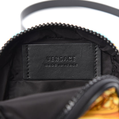 Versace Nylon Baroque Print Small Crossbody Bag Black 6 of 10