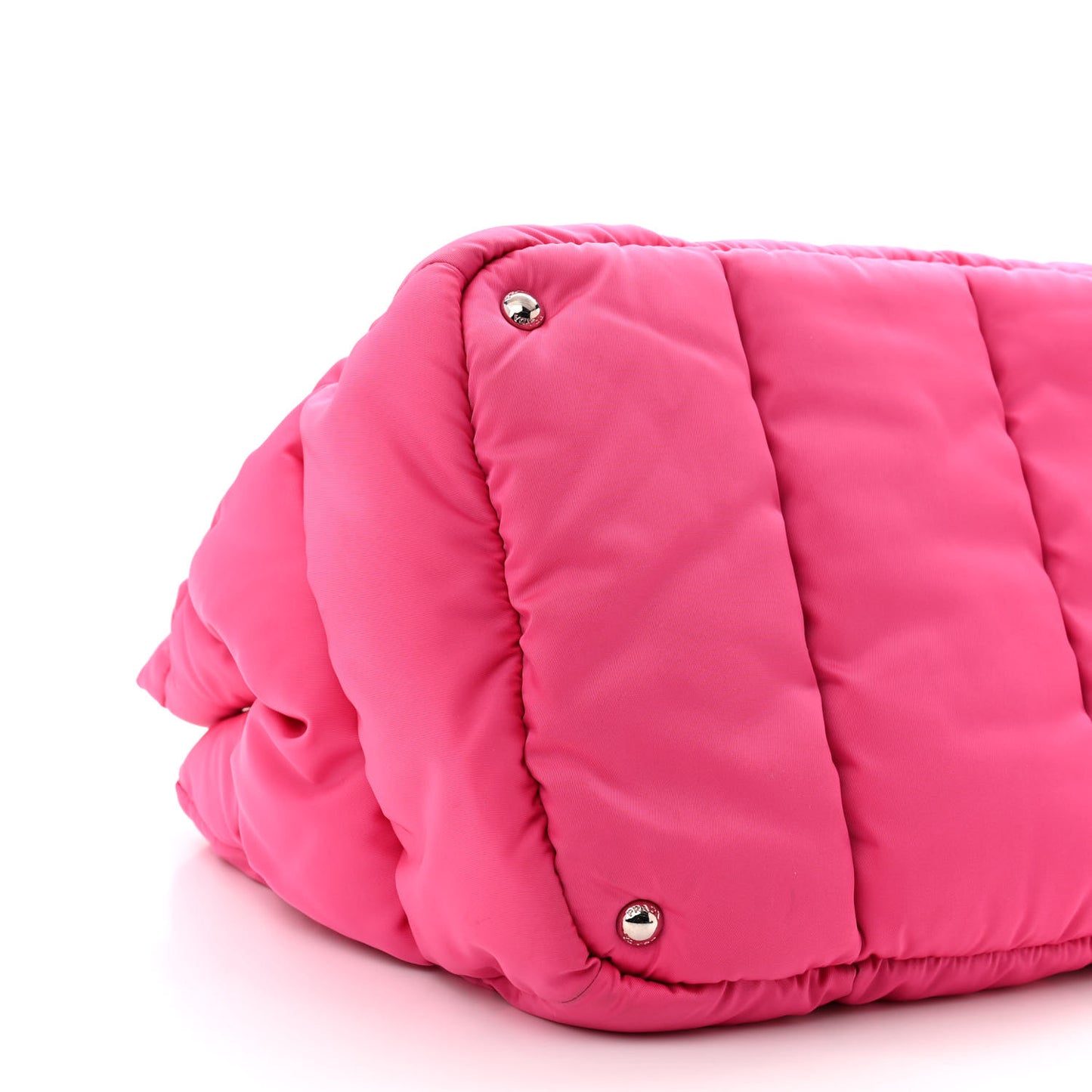 Tessuto Nylon Bomber Tote Fuxia