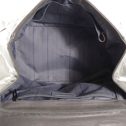 Chanel Glazed Calfskin Mademoiselle Lock Kelly Flap Bag Grey 7 of 7