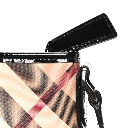 Burberry Patent Nova Check Dryden Crossbody Bag Black 10 of 10